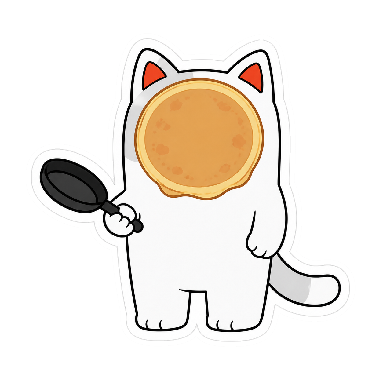 Purr Cat sticker 21: pancake face